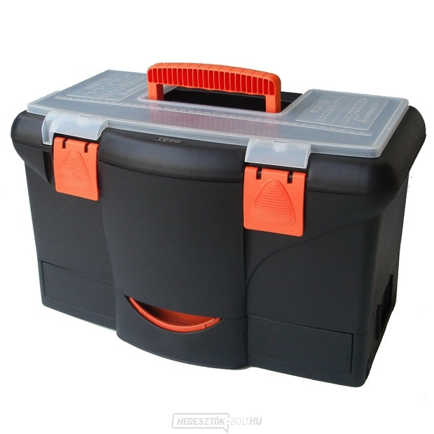 Műanyag tok 18" 450x290x260mm fiókkal