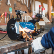 Scheppach SM 150 LB - dupla tárcsás csiszolótárcsa/kefe Előnézet 