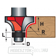 Fafúrógép, R3xD21,5xH12, szár 8mm Előnézet 