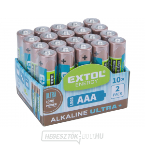 Alkali elemek ULTRA , 1,5V AAA (LR03) - 20 db