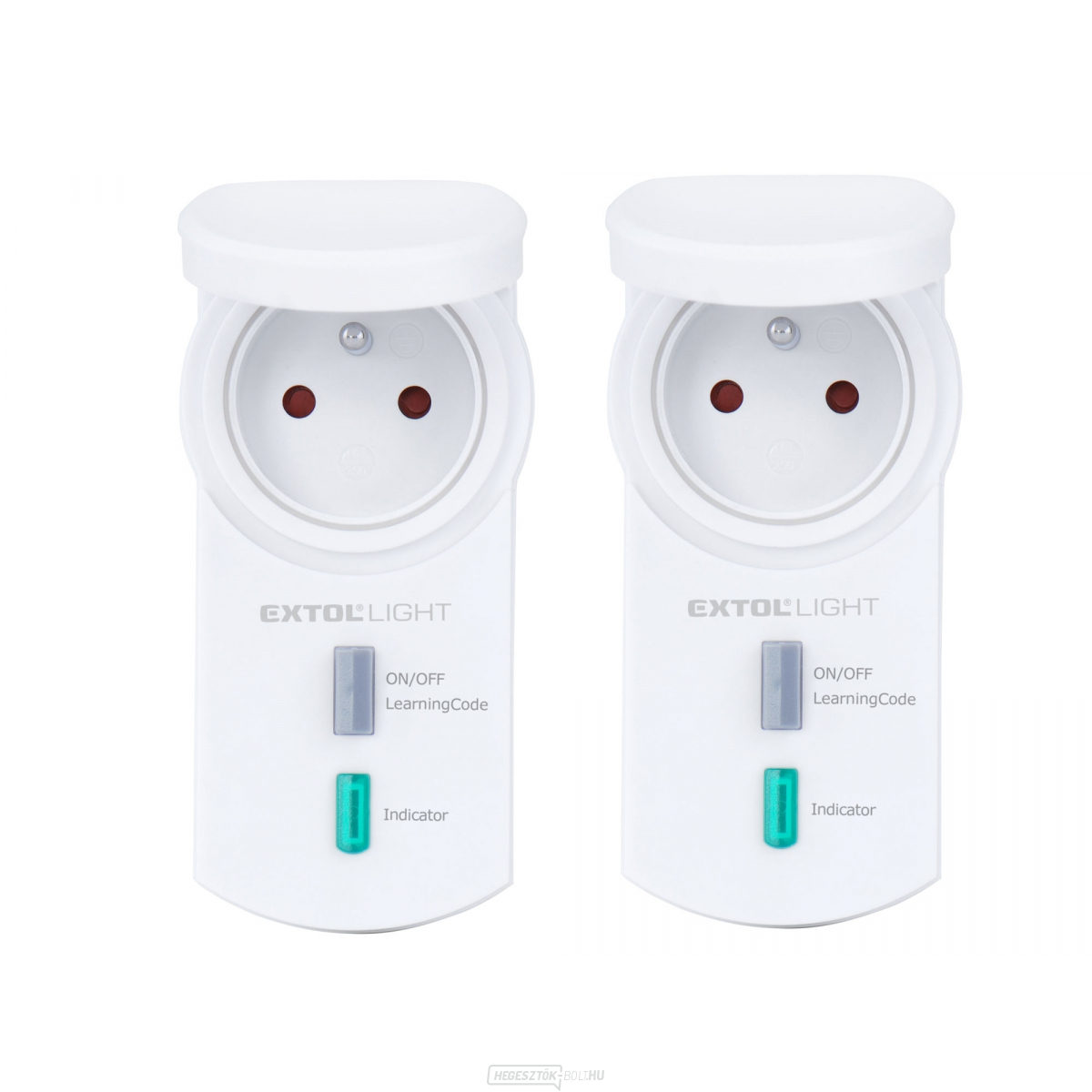 Távirányítós aljzat, kültéri IP44, hosszabbító szett, hatótávolság 30m - 2 db