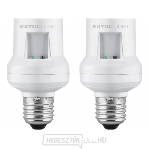 Távirányítós izzótartó, hosszabbító szett, max. 60W izzó, E27, hatótávolság 30m - 2 db Távirányítós izzótartó, hosszabbító szett, max. 60W izzó, E27, hatótávolság 30m - 2 db gallery main image