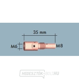 MB 25 M8/M6 35 mm hosszú távtartó 35 mm hosszú gallery main image