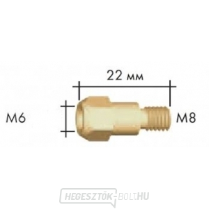 Közbülső darab MB26, M6/M8 22mm