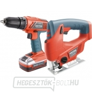 Akkus fúrócsavarhúzó, 18V Li-ion ingyenes 18V-os szúrófűrész Akkus fúrócsavarhúzó, 18V Li-ion ingyenes 18V-os szúrófűrész gallery main image