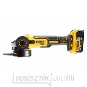 Akkus sarokcsiszoló 125mm DeWalt DCG405P2, 2x 5,0 Ah + ház Előnézet 