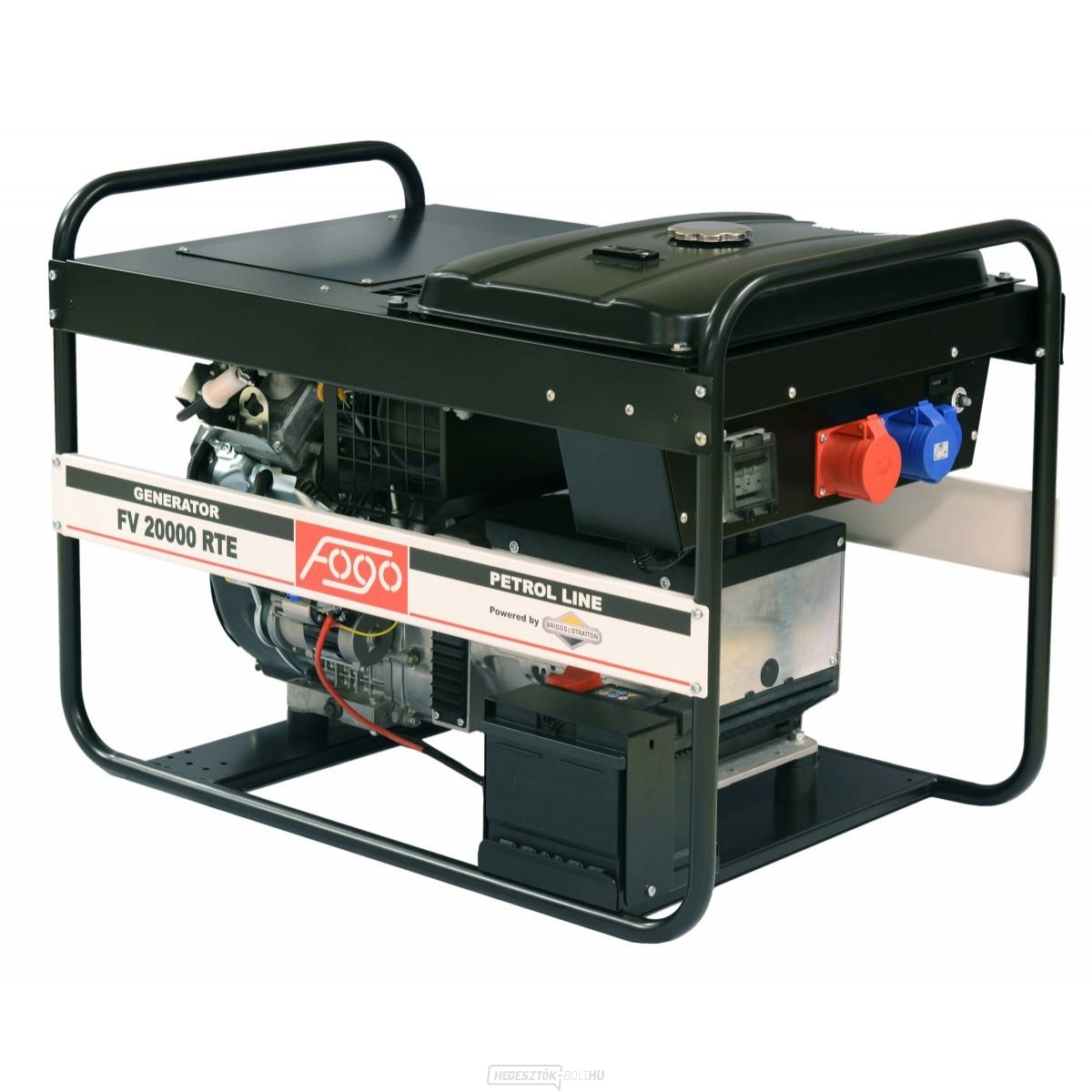 FV20000 TRE erőmű DVR-rel, nagyobb üzemanyagtartállyal és el. indító