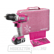 Akkus fúrócsavarhúzó, rózsaszín, 12V Li-ion, 1300mAh - zacskóba csomagolva Akkus fúrócsavarhúzó, rózsaszín, 12V Li-ion, 1300mAh - zacskóba csomagolva gallery main image