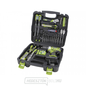 Akkus fúrócsavarhúzó EXTOL 12V Li-ion szerszámokkal, 46 db-os készlet Akkus fúrócsavarhúzó EXTOL 12V Li-ion szerszámokkal, 46 db-os készlet gallery main image