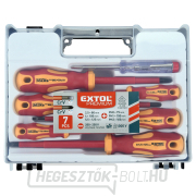 Villanyszerelő csavarhúzók tesztelővel, 7 darabos készlet, 3x(-),3x(PH), CrV náhled
