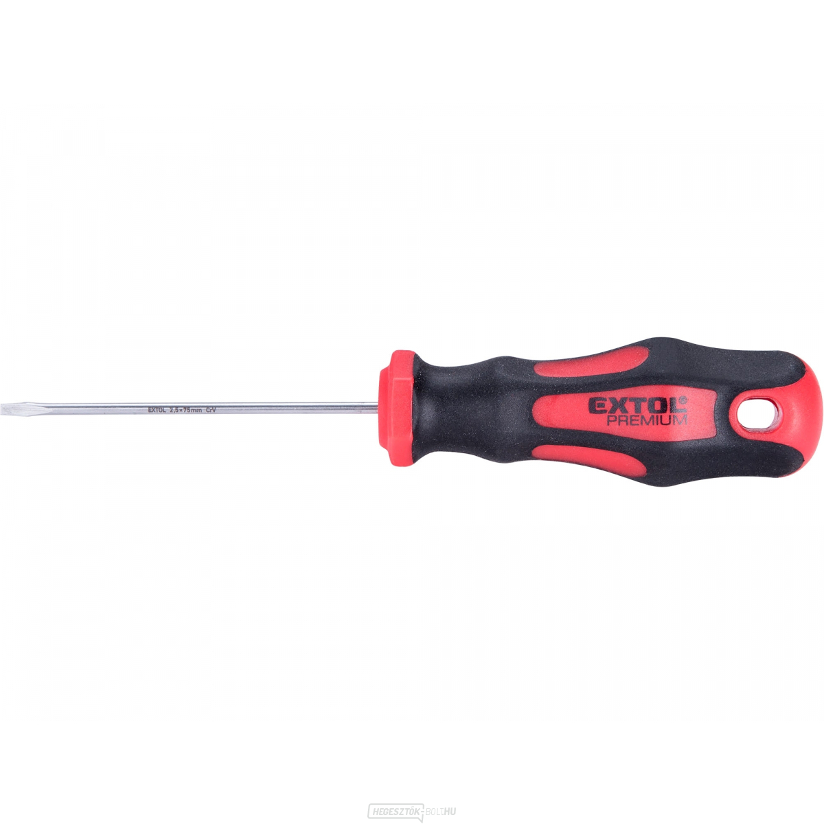 Lapos fejű csavarhúzó, (-) 2,5x75mm, CrV Lapos fejű csavarhúzó, (-) 2,5x75mm, CrV gallery main image