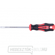 Lapos fejű csavarhúzó, (-) 5,5x100mm, CrV Lapos fejű csavarhúzó, (-) 5,5x100mm, CrV gallery main image