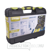 59 darabos szerszámkészlet, CrV, 1/4