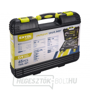 65 darabos szerszámkészlet, CrV, 1/4