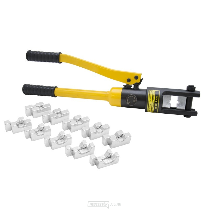 Karos hidraulikus krimpelő fogó csővezetékes kábelsarkantyúkhoz és csatlakozókhoz HHY-300A