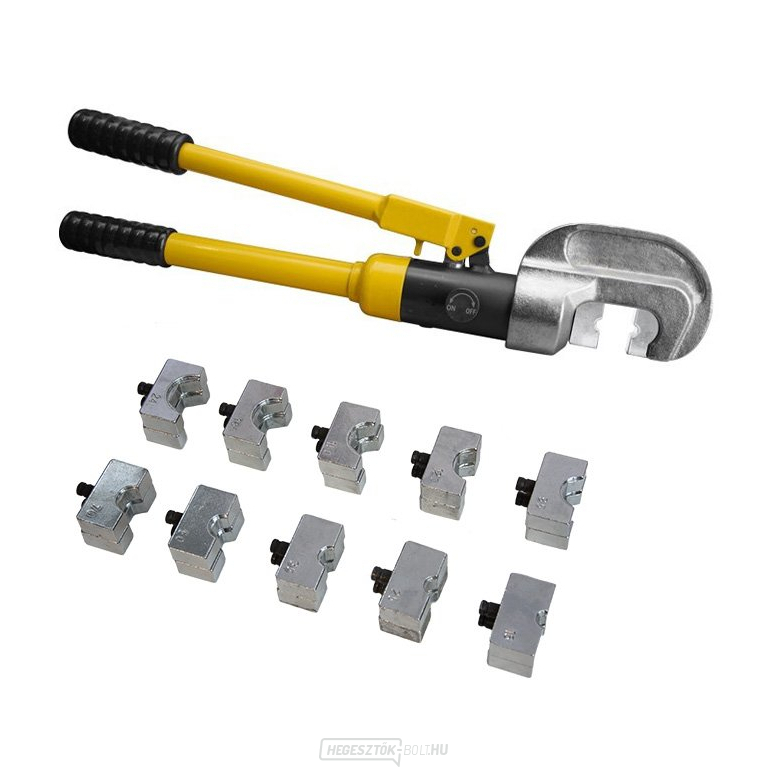 Karos hidraulikus krimpelő fogó csőszerű kábelsarkantyúkhoz és csatlakozókhoz HHY-300C Karos hidraulikus krimpelő fogó csőszerű kábelsarkantyúkhoz és csatlakozókhoz HHY-300C gallery main image