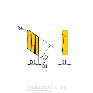 K/55°-os vágóbetétek, 5 db K/55°-os vágóbetétek, 5 db