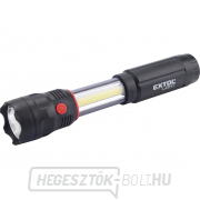 Zseblámpa 100lm CREE 150lm COB mágnessel, CREE 3W XPE LED, 3W COB, 4x AAA Előnézet 