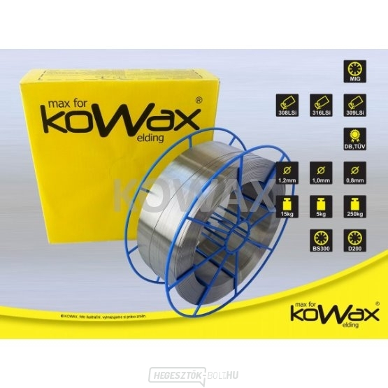 316LSi MIG 0,8mm 15kg Kowax hegesztő huzal