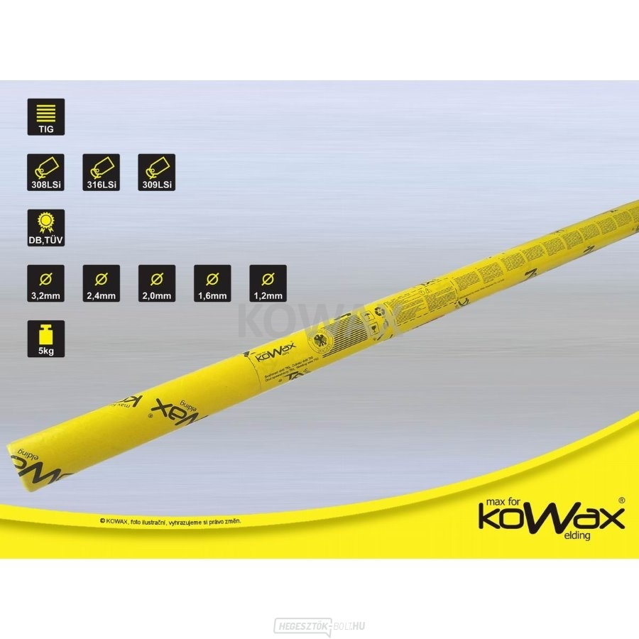 308L TIG 1.2mm 5kg Kowax hegesztőhuzal