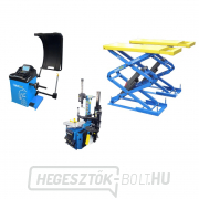 SET 3 MAXI - TC03 automata ollós emelő, TW02 3D kiegyensúlyozó gép és ollós emelő a padlóba SET 3 MAXI - TC03 automata ollós emelő, TW02 3D kiegyensúlyozó gép és ollós emelő a padlóba gallery main image