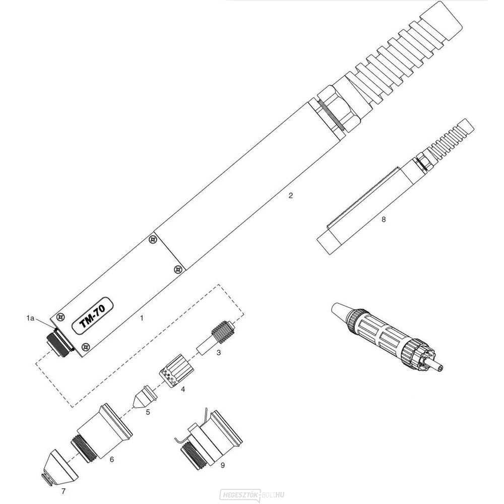 Plazmaégető TM-70 8 m PEGAS 60, 101, 121 CNC
