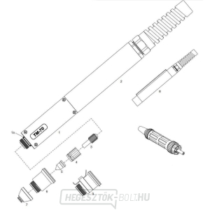 Plazmaégető TM-70 8 m PEGAS 60, 101, 121 CNC