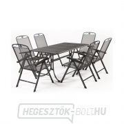 MWH Basanis 6 db taho fémből készült bútorkészlet (6x Savoy fotel, 1x Universal 160 asztal) gallery main image
