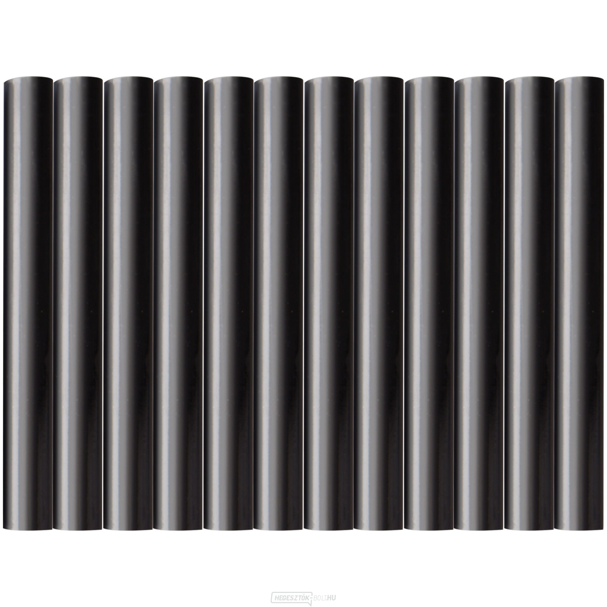 Olvasztható pálcikák, fekete, ∅ 11x100mm - 12db