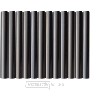 Olvasztható pálcikák, fekete, ∅ 11x100mm - 12db Olvasztható pálcikák, fekete, ∅ 11x100mm - 12db gallery main image