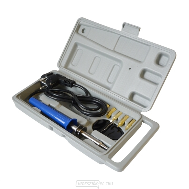 Fa forrasztó/égető toll 30W tartozékokkal, 6 tipp dobozban Fa forrasztó/égető toll 30W tartozékokkal, 6 tipp dobozban gallery main image