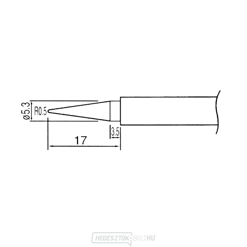 N1-1 hegy a ZD-200ND, ZD-707N, ZD-707NL, 06530049, 06530005, 06530050, 06530051, 06530088 forrasztópákákákhoz.