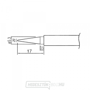 N1-1 hegy a ZD-200ND, ZD-707N, ZD-707NL, 06530049, 06530005, 06530050, 06530051, 06530088 forrasztópákákákhoz. gallery main image