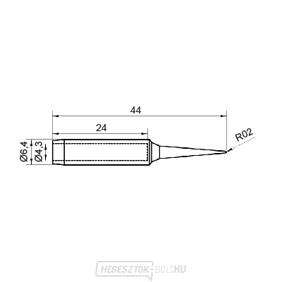 N9-1 hegy a ZD-8916, ZD-8917B, ZD-8922, ZD-8936 forrasztópákákához N9-1 hegy a ZD-8916, ZD-8917B, ZD-8922, ZD-8936 forrasztópákákához gallery main image