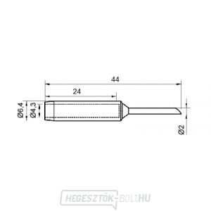 N9-2 hegy a ZD-8916, ZD-8917B, ZD-8922, ZD-8936 forrasztópákákához N9-2 hegy a ZD-8916, ZD-8917B, ZD-8922, ZD-8936 forrasztópákákához gallery main image