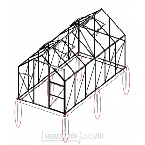 8 db földelőcsavar készlet (8x7, 8x10, 8x12, 6700 - 9900 modellek)