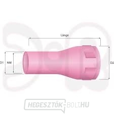 Kerámia fúvóka 36 mm NW 8 ABITIG BG 1 Kerámia fúvóka 36 mm NW 8 ABITIG BG 1