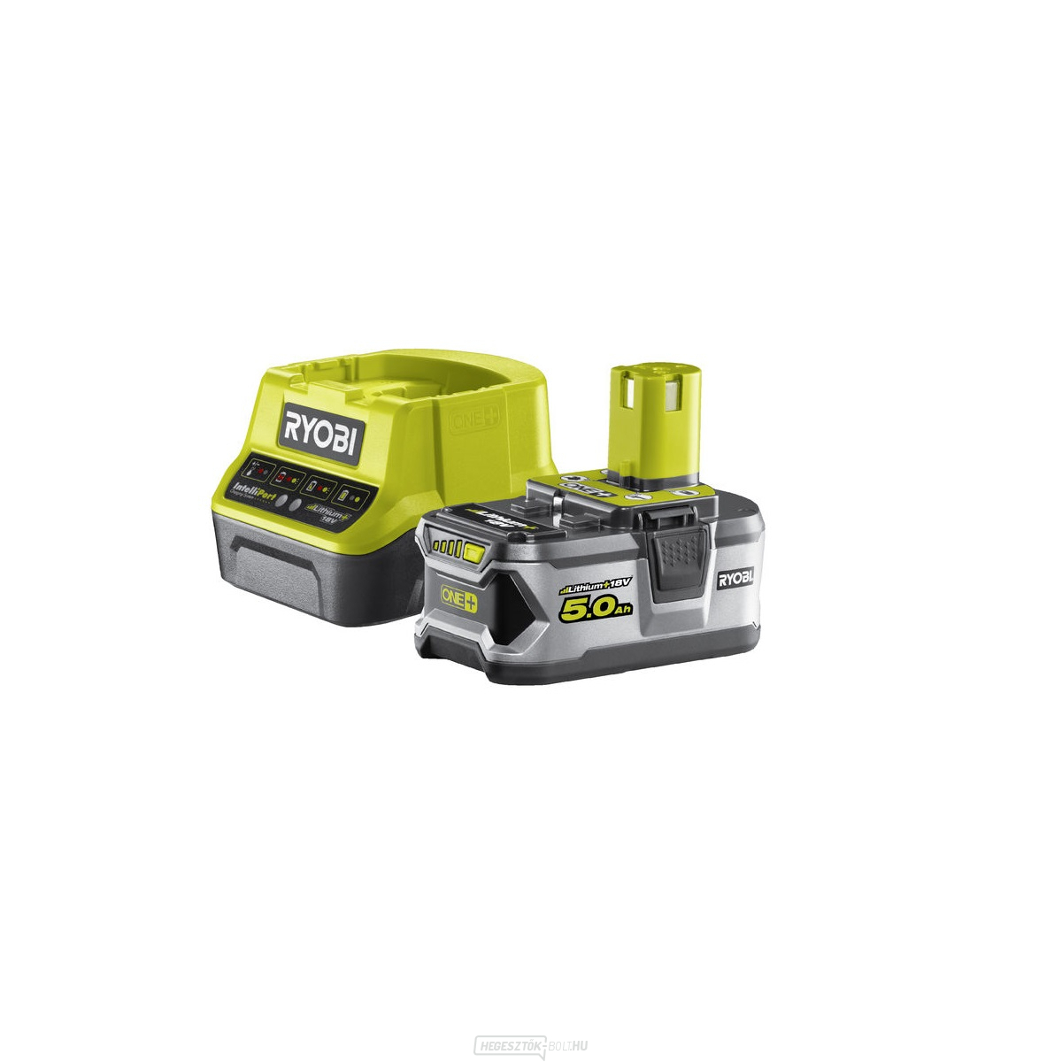 18 V-os lítium-ion akkumulátor készlet 5 Ah töltővel RC18120 ONE 