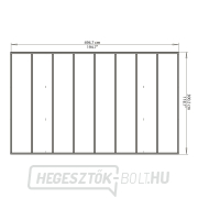 Palram Arizona 5000 alumínium kocsibeálló boltíves tetővel Előnézet 