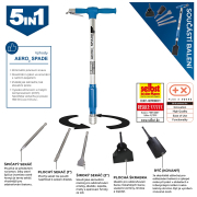 Pneumatikus multifunkciós szerszám 5 az 1-ben AERO 2 SPADE Scheppach Előnézet 