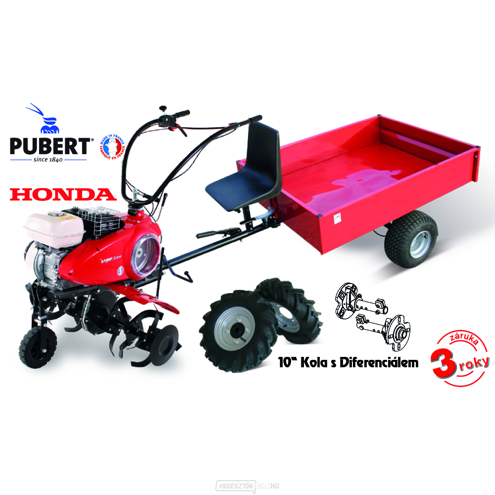 Kultivátor PUBERT QUATRO JUNIOR 60H + kocsi VARES IT 500 - SET 7