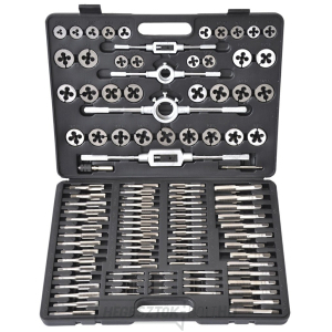 Metrikus csapok és menetvágó hurkok készlete PT110-1 - 110db Metrikus csapok és menetvágó hurkok készlete PT110-1 - 110db gallery main image