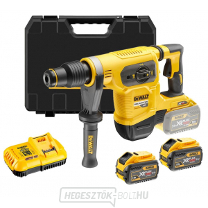 Akkus kombinált kalapács SDS-MAX, 2x3,0Ah DeWALT DCH481X2 FLEXVOLT