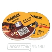 DT3507 10 darabos vágókorong-készlet 125x1,2x22,23 mm rozsdamentes acélhoz DeWALT DT3507 10 darabos vágókorong-készlet 125x1,2x22,23 mm rozsdamentes acélhoz DeWALT gallery main image