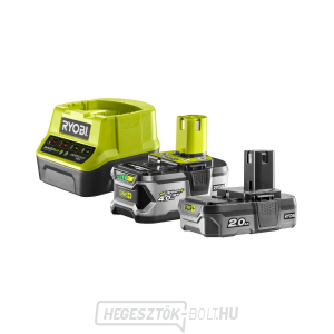 18 V-os lítium-ion akkumulátor készlet 2 Ah 4 Ah töltővel RC18120 ONE  gallery main image