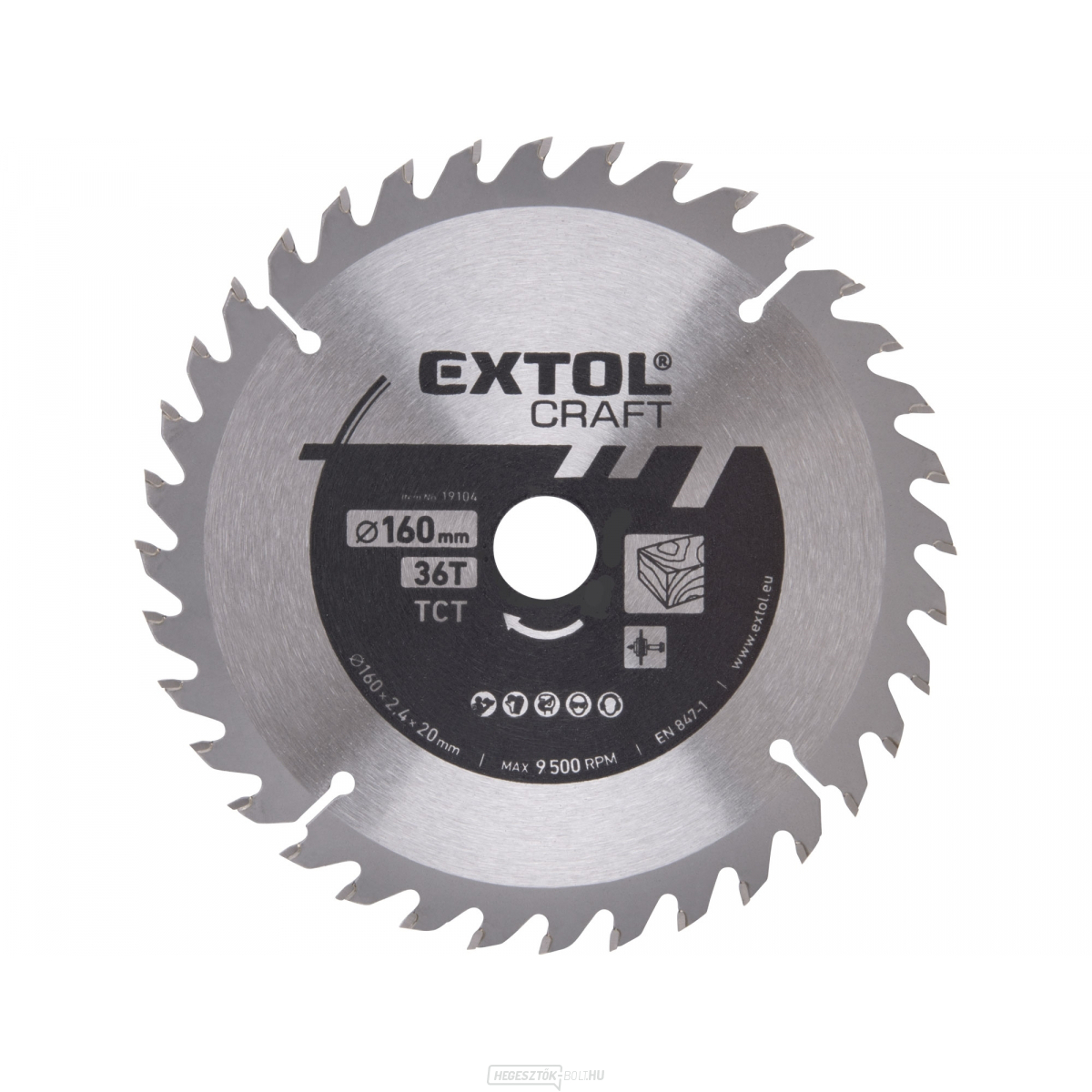 Fűrészlap SK pengékkel, 160x1,4x20mm, 36T