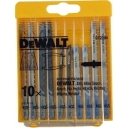 DT2294 10 darabos fűrészlapkészlet fa és fém fűrészlapok keveréke DeWALT szúrófűrészekhez DT2294 10 darabos fűrészlapkészlet fa és fém fűrészlapok keveréke DeWALT szúrófűrészekhez gallery main image