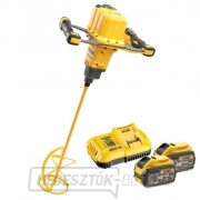 Dewalt DCD240X2 akkumulátoros mixer két fogantyúval 54V, 2x 9,0Ah 54V Li-Ion DeWALT FLEXVOLT 54V FLEXVOLT gallery main image