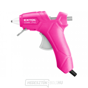 Forró olvadék ragasztópisztoly, ∅7,2mm, 25W, rózsaszín Forró olvadék ragasztópisztoly, ∅7,2mm, 25W, rózsaszín gallery main image