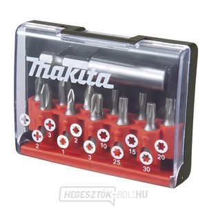 MAKITA - bit készlet 12db:PH1,2,3,PZ1,2,3,T10,15,20,25,30